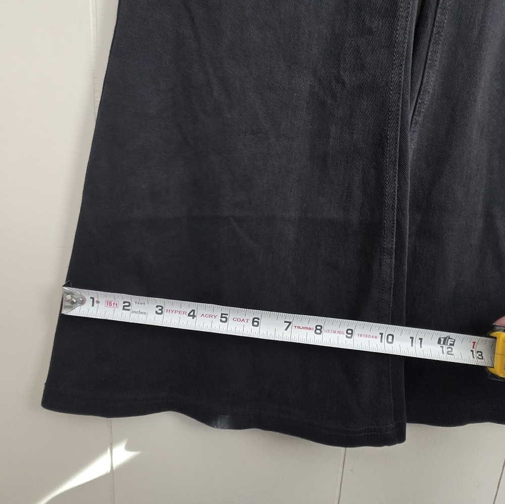 HALARA Super flared stretch wash Pants with cross pocket and high waist-Size M - Picture 7 of 9